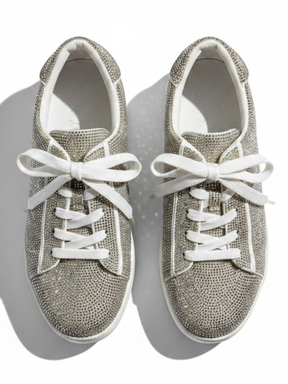 Jessica Simpson Silver Sparkle low top Sneakers, size 7.5M